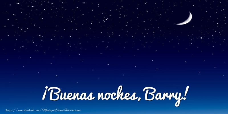 Felicitaciones de buenas noches - Luna | ¡Buenas noches, Barry!
