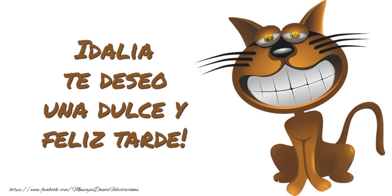 Felicitaciones de buenas tardes - Animación | Idalia te deseo una dulce y feliz tarde!