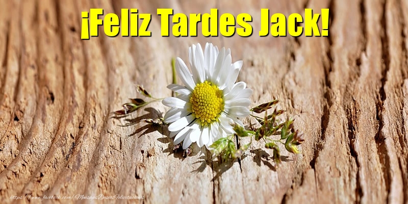 Felicitaciones de buenas tardes - ¡Feliz Tardes Jack!