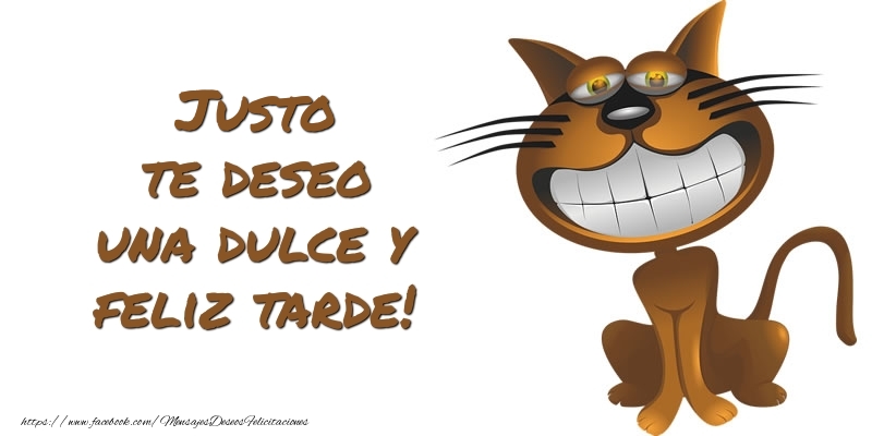 Felicitaciones de buenas tardes - Animación | Justo te deseo una dulce y feliz tarde!