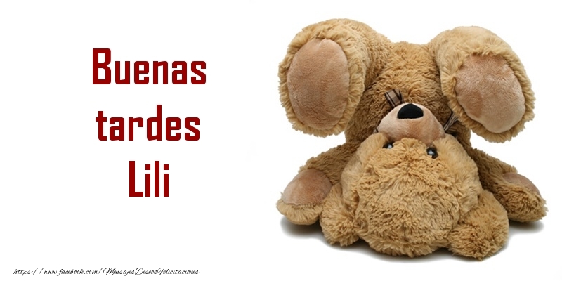 Felicitaciones de buenas tardes - Osos | Buenas tardes Lili