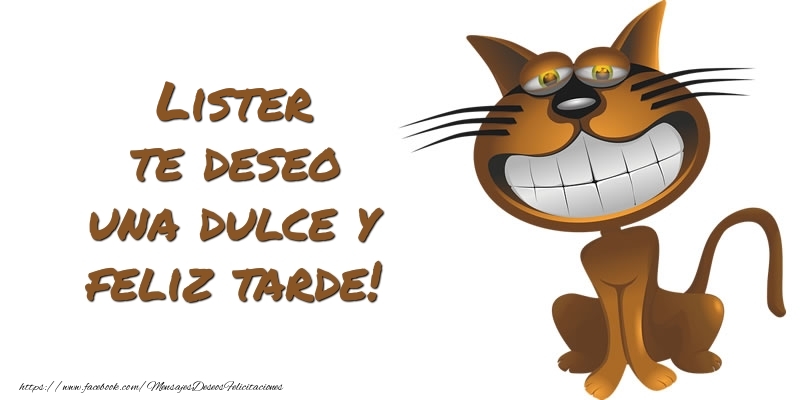 Felicitaciones de buenas tardes - Animación | Lister te deseo una dulce y feliz tarde!