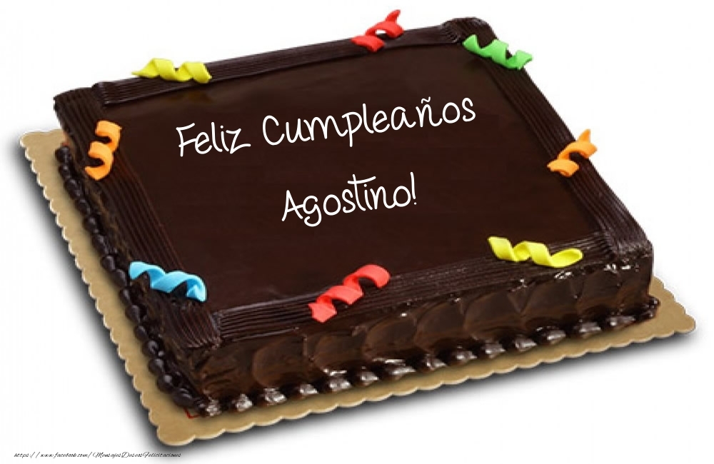 Felicitaciones de cumpleaños - Tartas - Feliz Cumpleaños Agostino!
