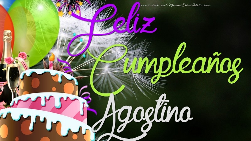 Felicitaciones de cumpleaños - Feliz Cumpleaños, Agostino