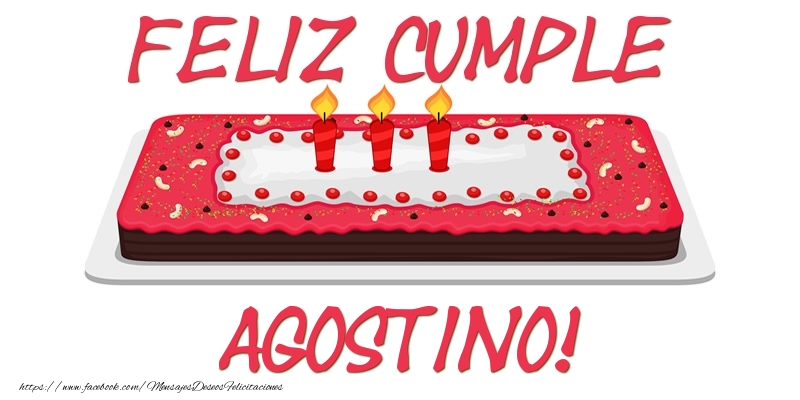 Felicitaciones de cumpleaños - Tartas | Feliz Cumple Agostino!