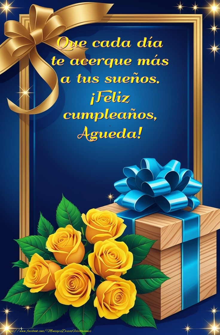 Felicitaciones de cumpleaños - Que cada día  te acerque más a tus sueños.