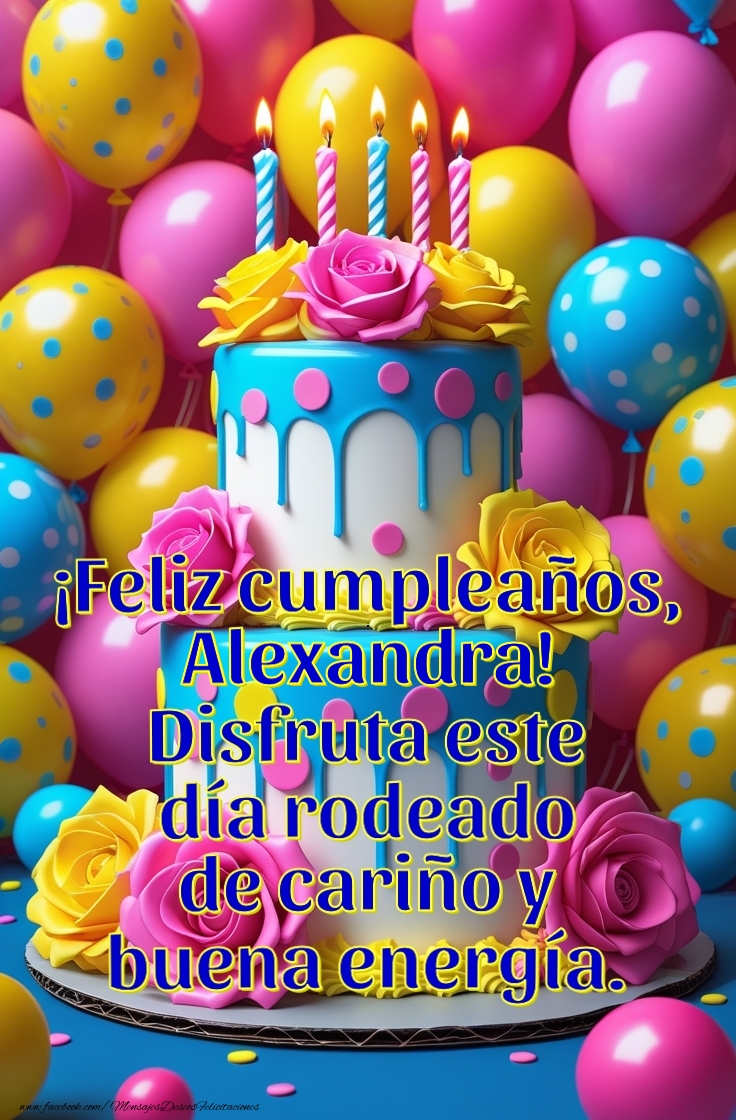 Felicitaciones de cumpleaños - Disfruta este  día rodeado de cariño y buena energía.