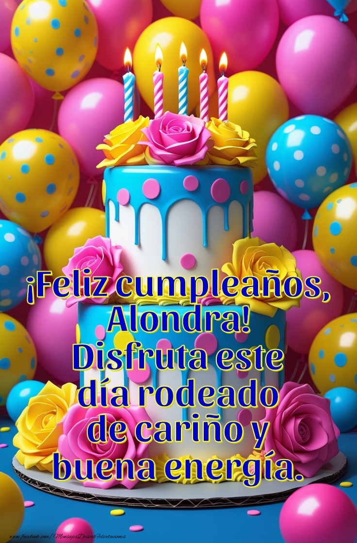 Felicitaciones de cumpleaños - Disfruta este  día rodeado de cariño y buena energía.