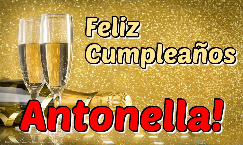 Felicitaciones de cumpleaños - Feliz Cumpleaños Antonella!