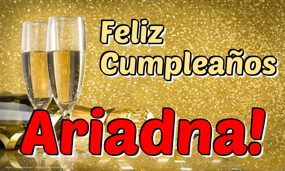 Felicitaciones de cumpleaños - Feliz Cumpleaños Ariadna!