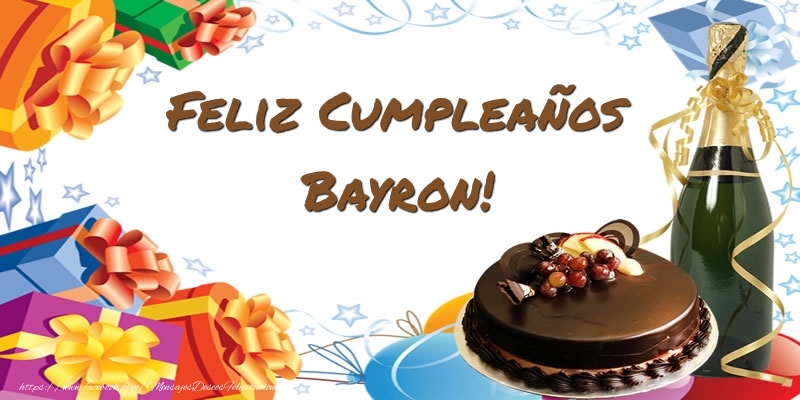 Felicitaciones de cumpleaños - Champán & Tartas & Hombres | Feliz Cumpleaños Bayron!