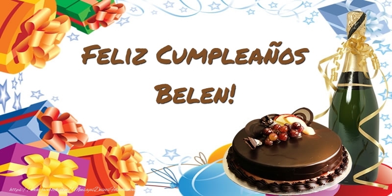 Felicitaciones de cumpleaños - Feliz Cumpleaños Belen!
