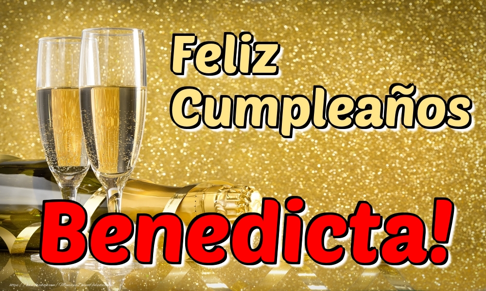 Felicitaciones de cumpleaños - Feliz Cumpleaños Benedicta!