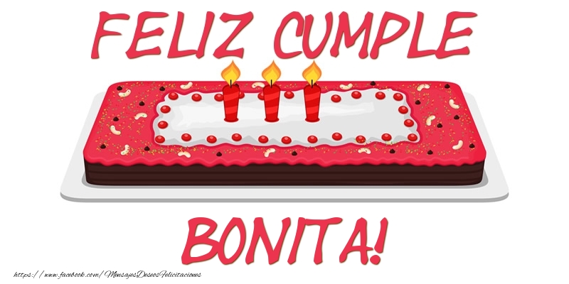 Felicitaciones de cumpleaños - Tartas | Feliz Cumple Bonita!