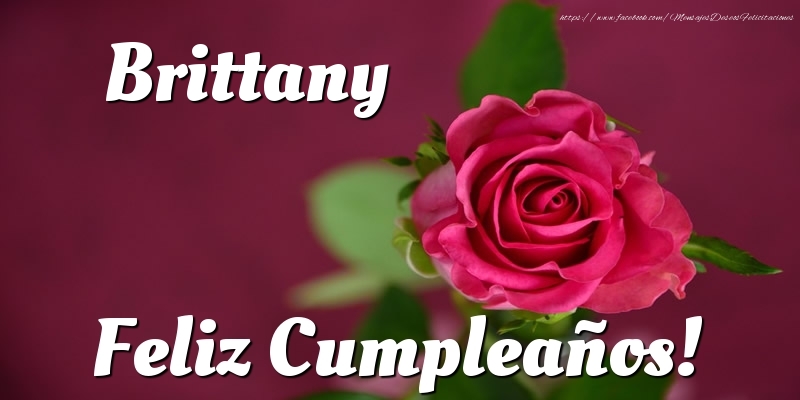 Felicitaciones de cumpleaños - Rosas & Mujers | Brittany Feliz Cumpleaños!
