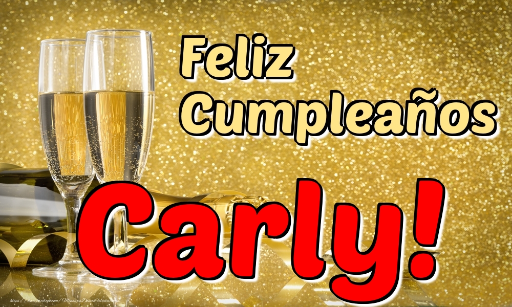 Felicitaciones de cumpleaños - Feliz Cumpleaños Carly!