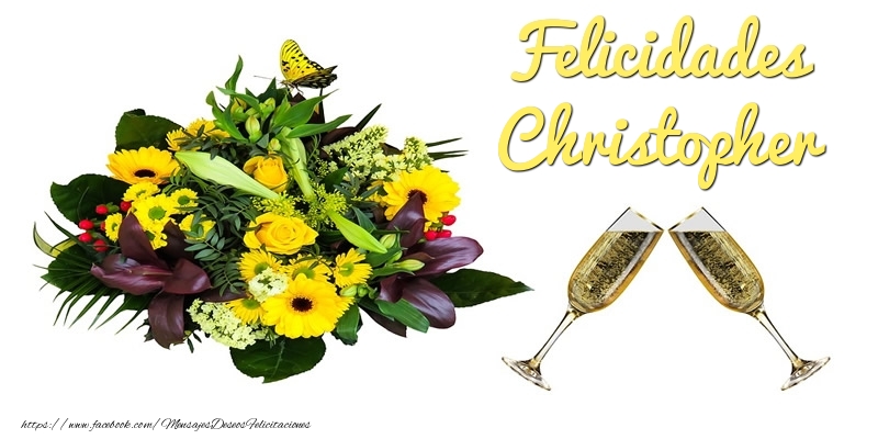 Felicitaciones de cumpleaños - Felicidades Christopher
