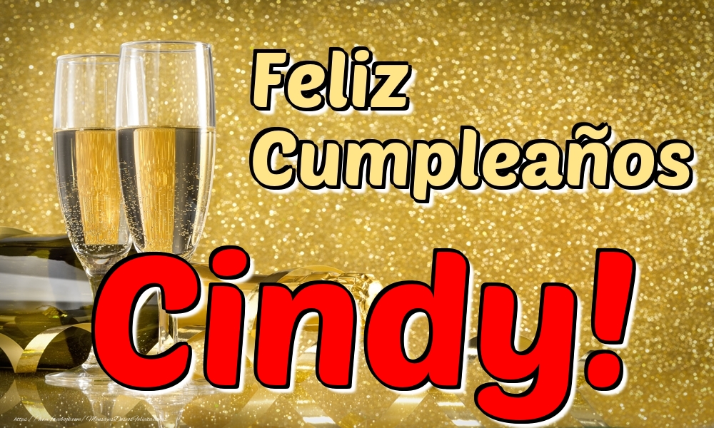 Felicitaciones de cumpleaños - Feliz Cumpleaños Cindy!