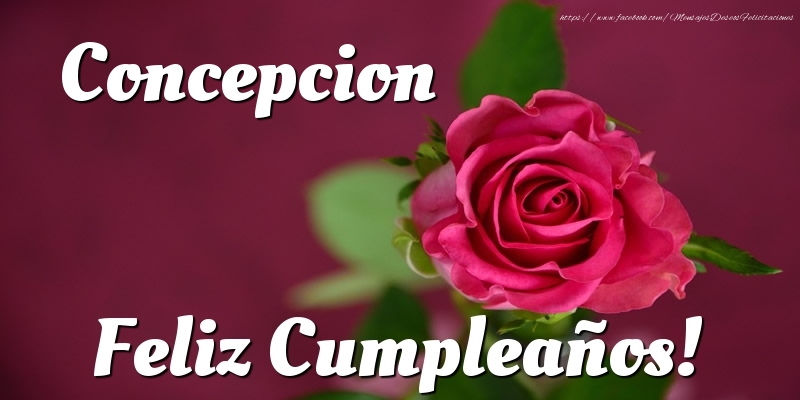 Felicitaciones de cumpleaños - Rosas & Mujers | Concepcion Feliz Cumpleaños!