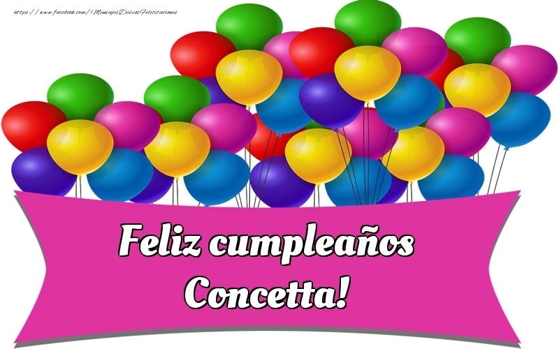 Felicitaciones de cumpleaños - Feliz cumpleaños Concetta!