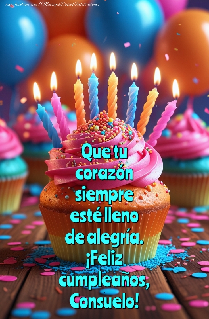 Felicitaciones de cumpleaños - Que tu  corazón  siempre  esté lleno de alegría.