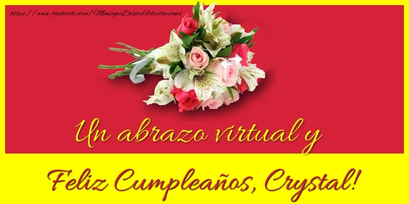 Felicitaciones de cumpleaños - Feliz Cumpleaños, Crystal!
