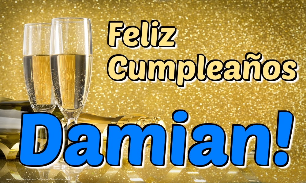Felicitaciones de cumpleaños - Feliz Cumpleaños Damian!