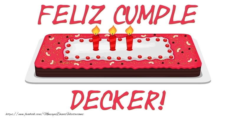 Felicitaciones de cumpleaños - Tartas | Feliz Cumple Decker!