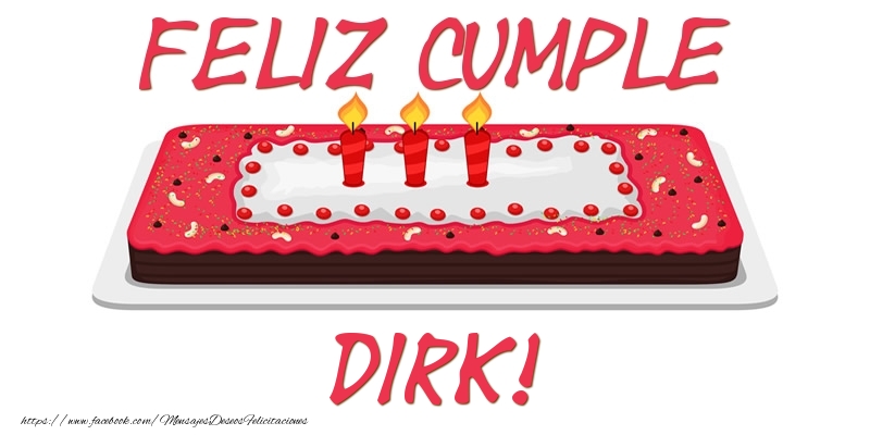 Felicitaciones de cumpleaños - Tartas | Feliz Cumple Dirk!