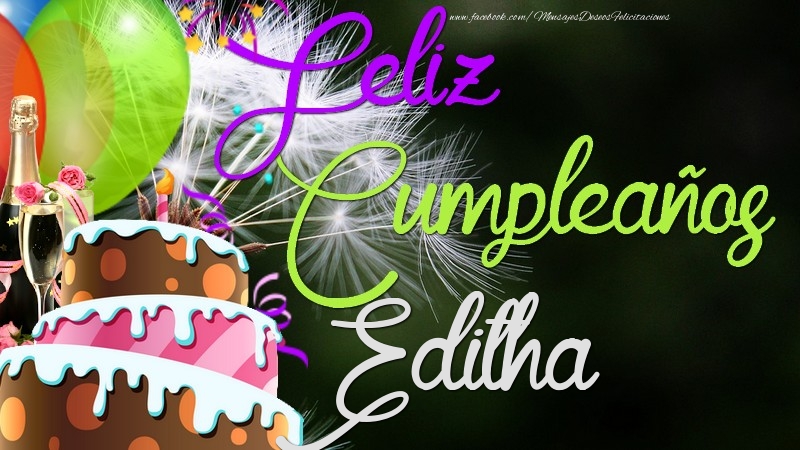Felicitaciones de cumpleaños - Champán & Globos & Tartas & Hombres | Feliz Cumpleaños, Editha