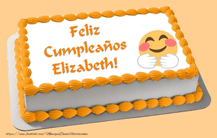 Felicitaciones de cumpleaños - Tartas | Tarta Feliz Cumpleaños Elizabeth!