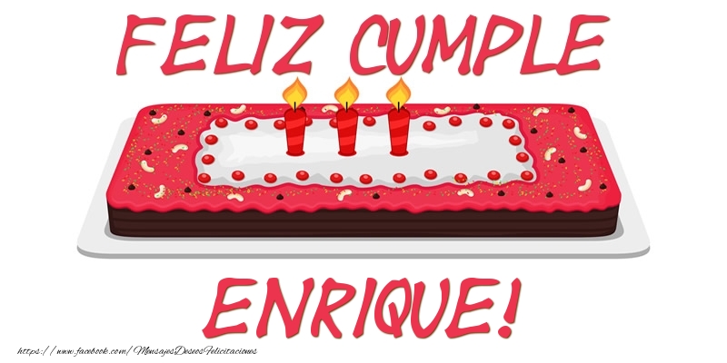 Felicitaciones de cumpleaños - Tartas | Feliz Cumple Enrique!