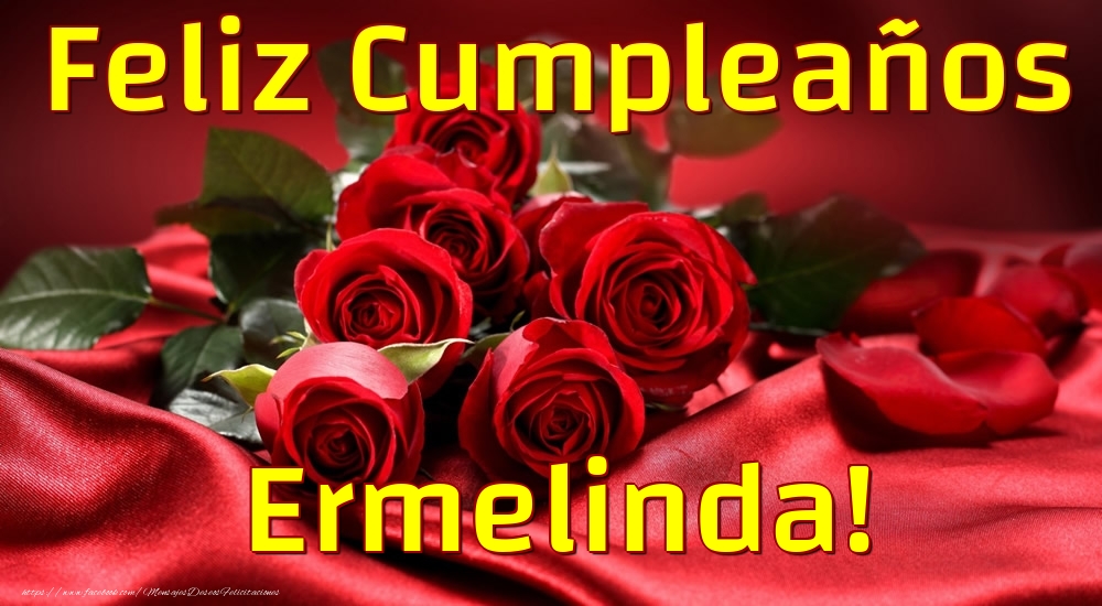 Felicitaciones de cumpleaños - Feliz Cumpleaños Ermelinda!
