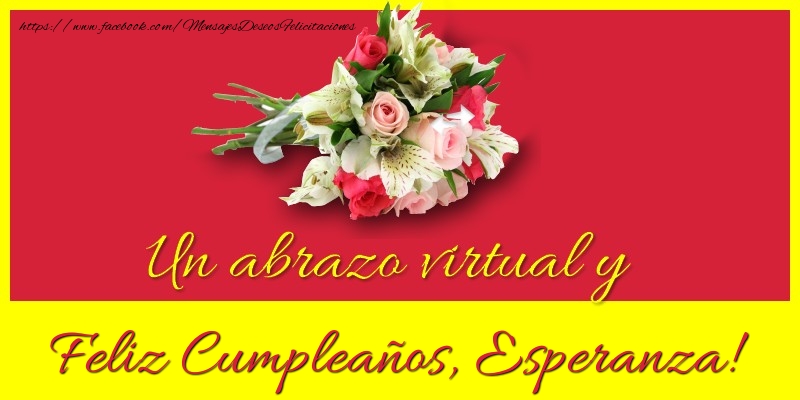 Felicitaciones de cumpleaños - Feliz Cumpleaños, Esperanza!