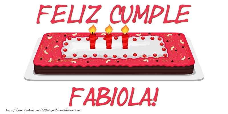 Felicitaciones de cumpleaños - Tartas | Feliz Cumple Fabiola!