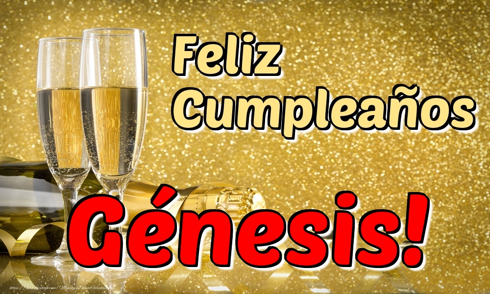 Felicitaciones de cumpleaños - Feliz Cumpleaños Génesis!