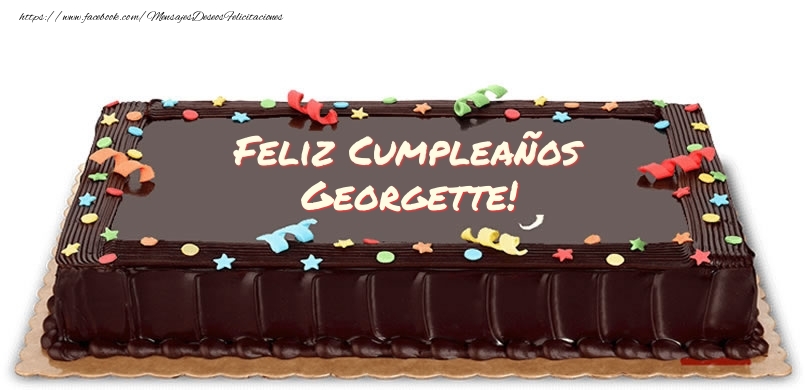 Felicitaciones de cumpleaños - Tartas | Feliz Cumpleaños Georgette!