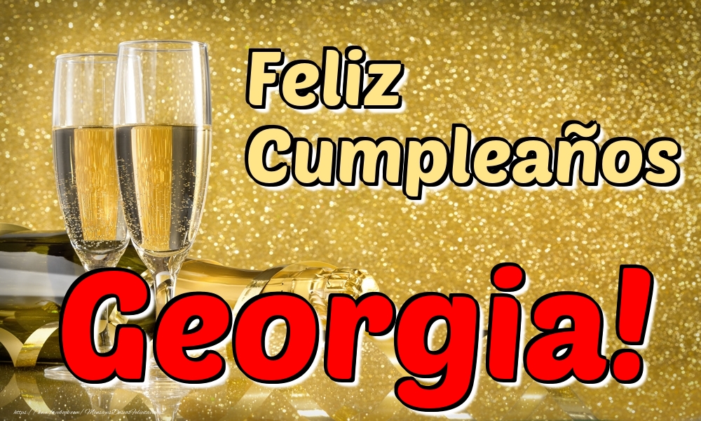Felicitaciones de cumpleaños - Feliz Cumpleaños Georgia!
