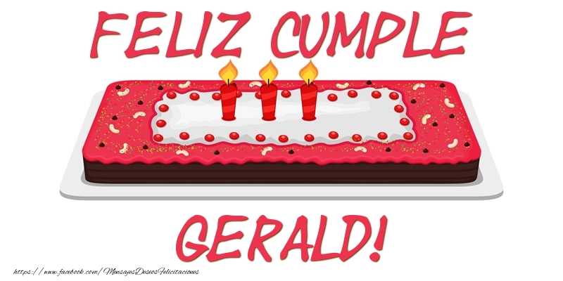 Felicitaciones de cumpleaños - Tartas | Feliz Cumple Gerald!