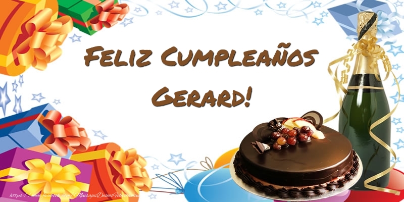 Felicitaciones de cumpleaños - Feliz Cumpleaños Gerard!