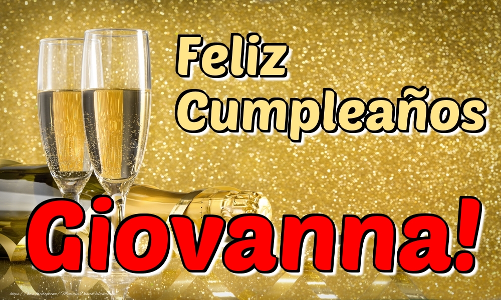Felicitaciones de cumpleaños - Feliz Cumpleaños Giovanna!