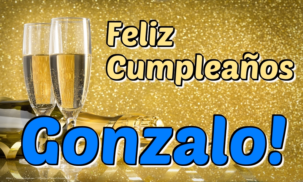 Felicitaciones de cumpleaños - Champán & Hombres | Feliz Cumpleaños Gonzalo!