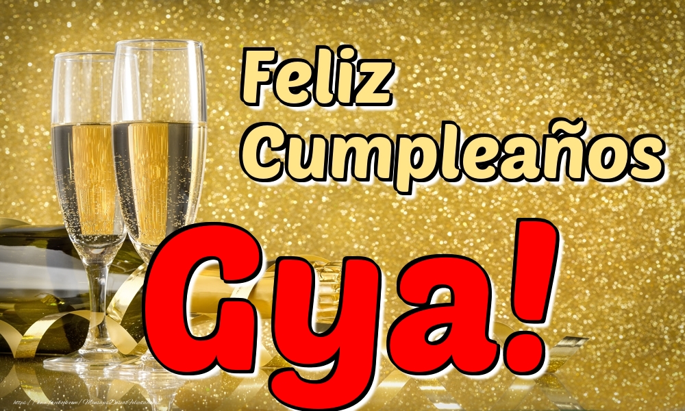 Felicitaciones de cumpleaños - Feliz Cumpleaños Gya!