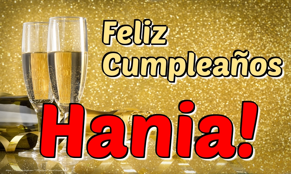 Felicitaciones de cumpleaños - Feliz Cumpleaños Hania!