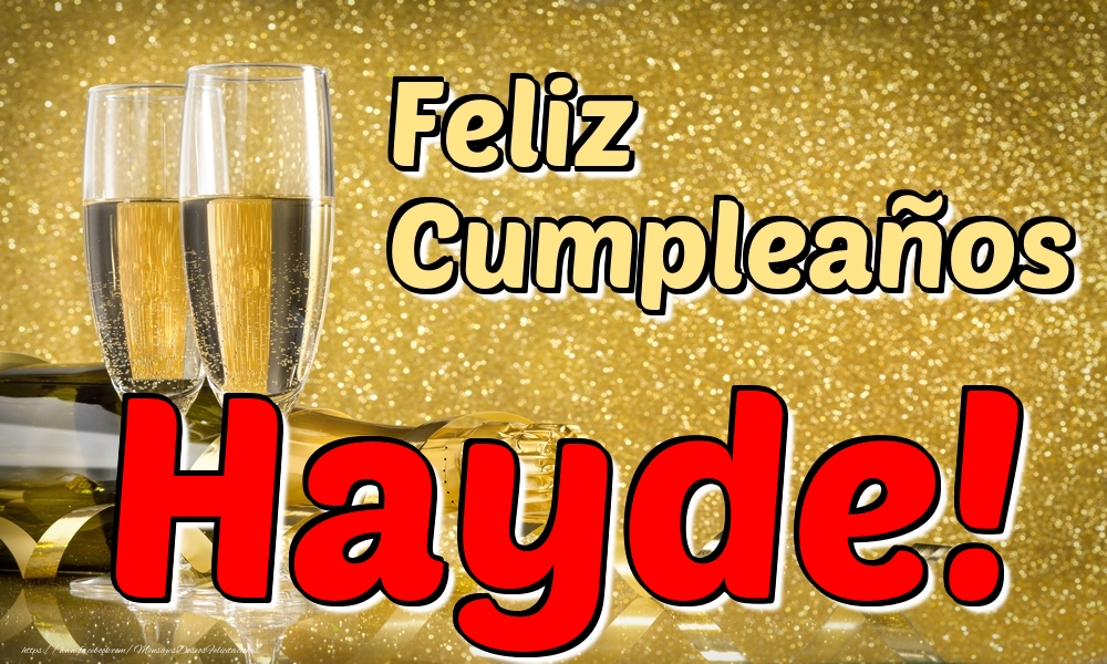 Felicitaciones de cumpleaños - Feliz Cumpleaños Hayde!