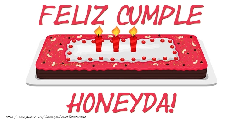 Felicitaciones de cumpleaños - Tartas | Feliz Cumple Honeyda!