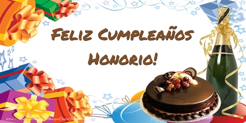 Felicitaciones de cumpleaños - Feliz Cumpleaños Honorio!