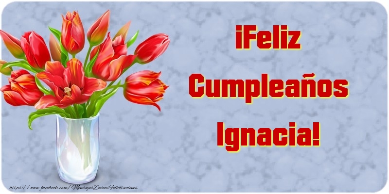 Felicitaciones de cumpleaños - ¡Feliz Cumpleaños Ignacia