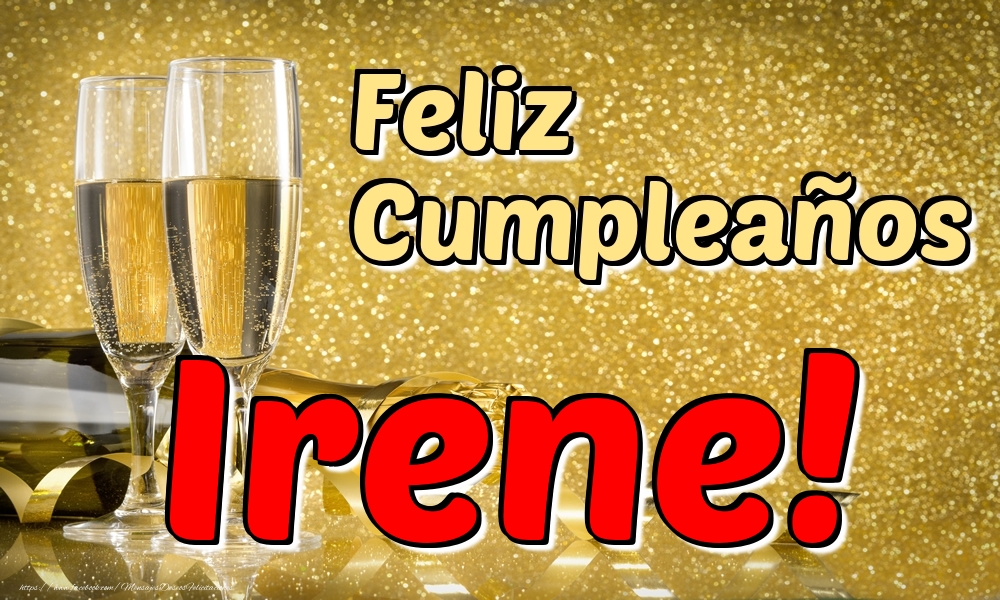 Felicitaciones de cumpleaños - Feliz Cumpleaños Irene!