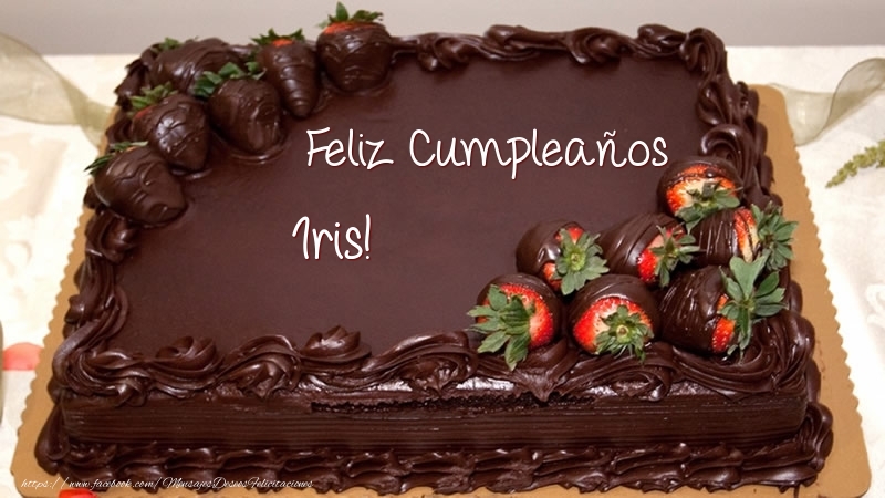 Felicitaciones de cumpleaños - Tartas | Feliz Cumpleaños Iris! - Tarta